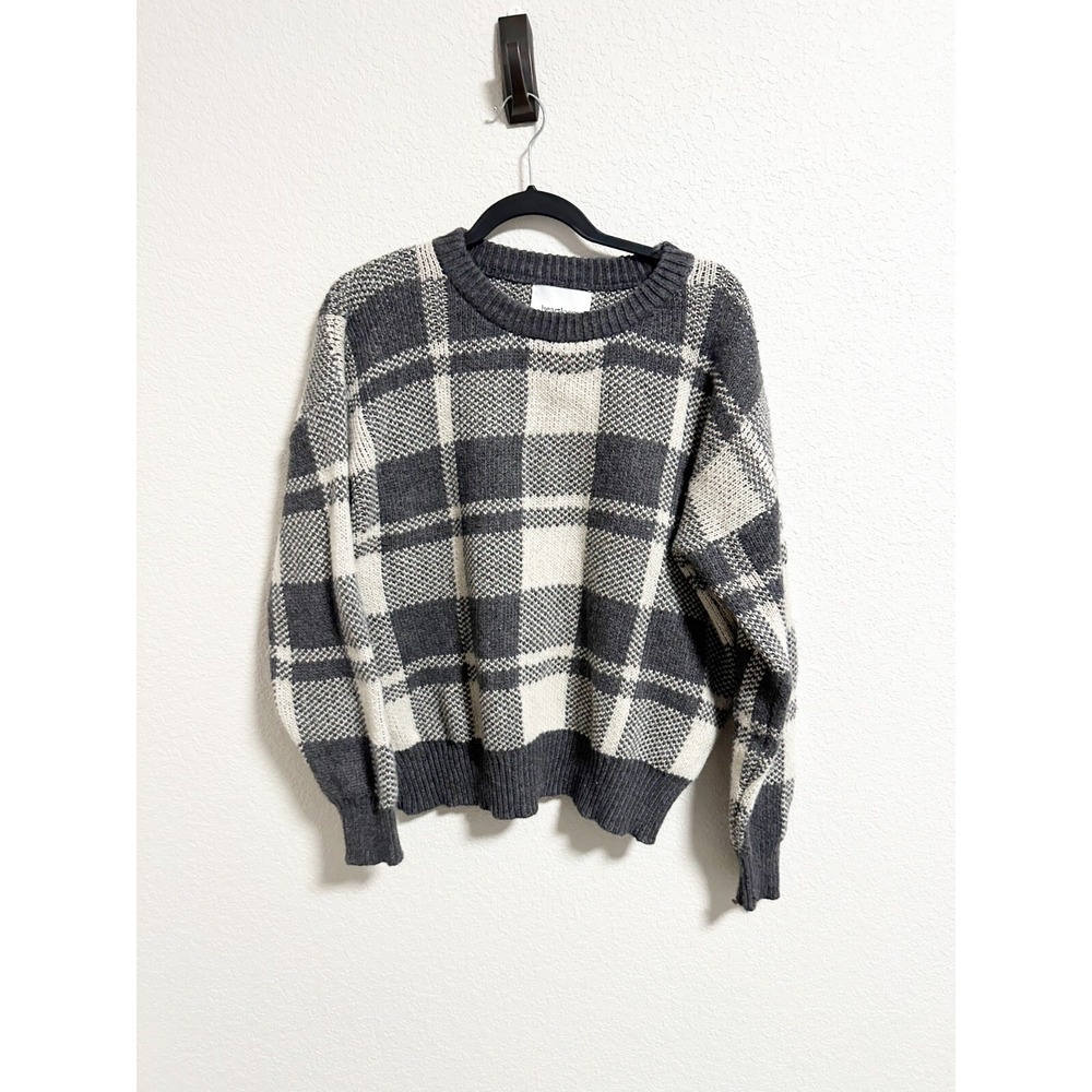 Heartloom Avery Pullover Sweater Crew Neck Wool Angora Blend Oatmeal Gray XL - Picture 3 of 7